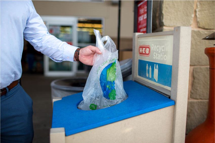 "Store Drop Off" Plastic Recycling Bins Our Texas Our Future