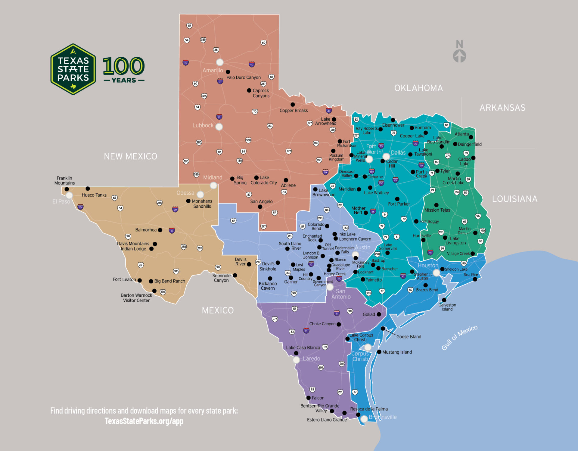 Texas State Park Guide 2023 CTRMAP 