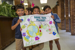 HEB recycling program at Somerset Collegiate and Judson Middle School on March 28, 2025 in San Antonio, Texas.