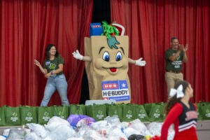 HEB recycling program at Somerset Collegiate and Judson Middle School on March 28, 2025 in San Antonio, Texas.